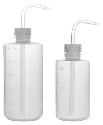 Produktbild von Waschflasche Spritzflasche Laborflasche - 250 ml und 500 ml - LDPE - 2 Stück