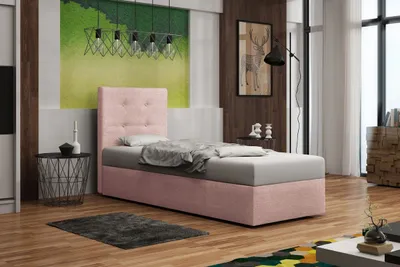 Obrázok produktu pre Čalúnená posteľ DELILAH 1 - 90x200, ružová