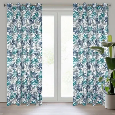 Produktbild von Design91 Vorhang ELINA weiß TU 140x250 cm  Ösen Ösenvorhang