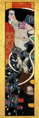 Zdjęcie produktu dla Gustav Klimt Art Print Obraz - Judyta II, Salome, 1909 (91 x 30 cm)