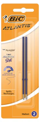 Immagine prodotto di BiC® 8924091 Refill per penna a sfera X-Smooth - 0,4 mm, blu, blister da 2 pezzi
