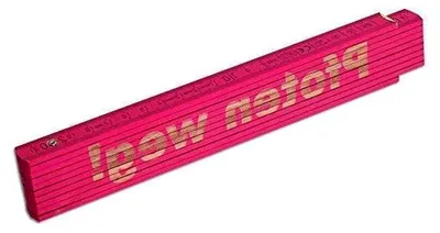 Produktbild von Zollstock in Pink, 2 Meter mit Lasergravur für besondere Anlässe