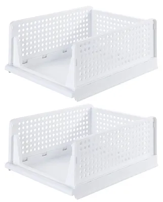 Produktbild von Wenko Klapp-Schubladenkorb 2er – 33,5 x 43 x 18,5 cm