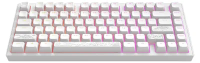 Produktbild von Dark Project ALU Terra Nostra White – Kabelgebundene Gaming-Tastatur (ANSI UA)