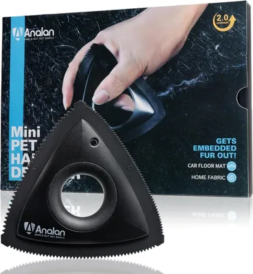 Produktbild von Tierhaarentferner effizientere Tierhaarentfernung mit innovativem, dreieckigem Design Teppich, Auto, Möbel, Kleidung, Bettwäsche, (Ideal für die Entfernung von Hunde- und Katzenhaa