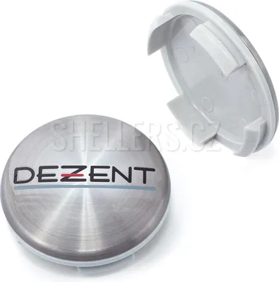 Obrázok produktu pre Stredový kryt zliatinového kolesa Ø 56/60 mm, plast Dezent ZT2000, kovový kryt s logom Dezent