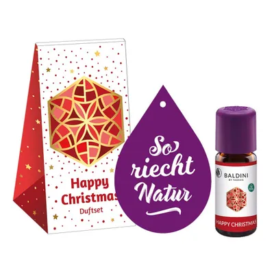 Produktbild von Happy Christmas - Mini-Duftset mit Dekotropfen