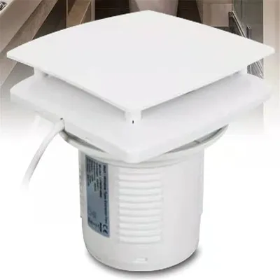 Produktbild von Wentylator wyciągowy Wentylator łazienkowy Wentylator kanałowy 220V Wentylator kwadratowy 100mm z łożyskiem kulkowym Wentylator kanałowy Wentylator wyciągowy okienny Wentylator kanałowy