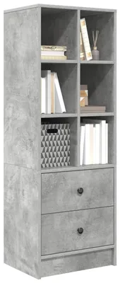 Zdjęcie produktu dla vidaXL Wysoka komoda z szufladami Betonowy Szary 45,5 x 34 x 127 cm
