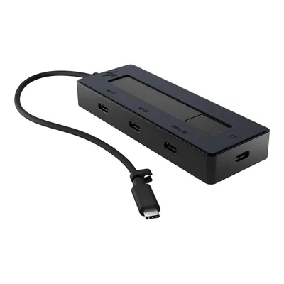 Obrázok produktu pre HP Rozbočovač 4K USB-C s viacerými portmi, USB Typ-C, USB Typ-C, 10000 Mbit/s, 3840 x 2160, Čierna, 65 W
