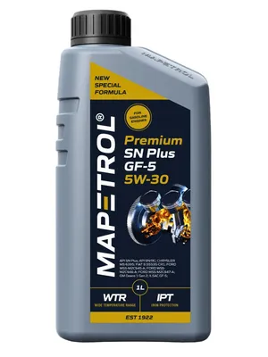 Produktbild von MAPETROL Premium SN PLUS GF-5 für 5W-30 1 Liter Motoröl Motorenöl Vollsynthetisch DEXOS 1 GEN 2 WSS-M2C929-A WSS-M2C946-A WSS-M2C946-B1 9.55535-CR1 Öl