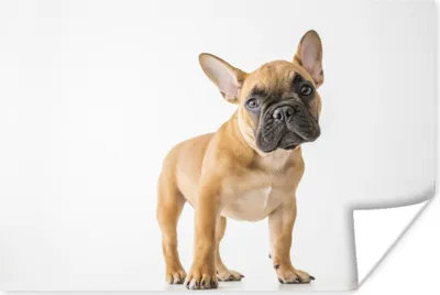 Produktbild von MuchoWow® Poster Französische Bulldogge - Braun - Weiß 180x120 cm - Fotoplakat