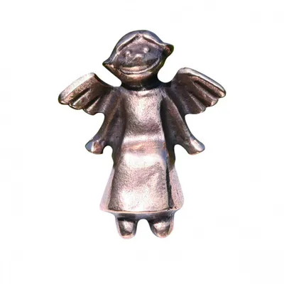 Produktbild von Schutzengel Engelchen sitzend Bronzefigur 6 cm