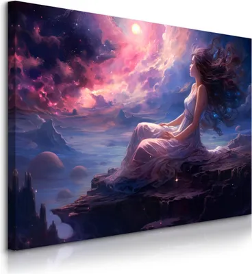 Immagine prodotto di Muralo Quadro su tela CANVAS MÄRCHENLAND Donna Astrattismo Larg. 30 cm x Alt. 20 cm
