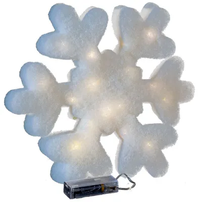 Produktbild von Riffelmacher LED Schneeflocke mit Minilichterkette 30 cm 68300 | Weiß