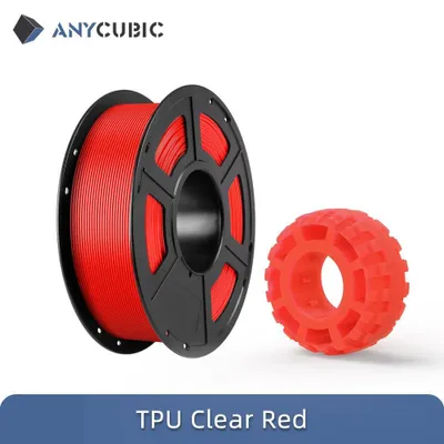 Obrázok produktu pre Filament do 3D tlačiarní – PLA filament – pre 3D tlačiarne FDM – 3 kg – priehľadná červená
