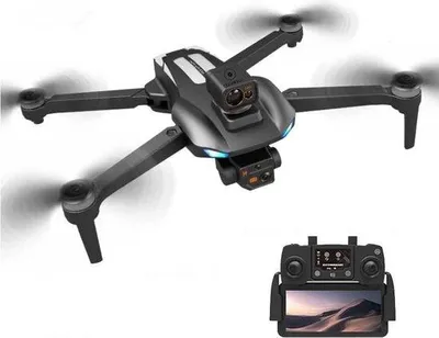 Immagine prodotto di Drone con GPS, videocamera a 1 asse, stabilizzatore EIS, velocità massima di 30 km/h, autonomia di 1200 metri, sensore di prevenzione degli ostacoli