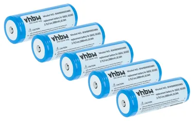Produktbild von vhbw 5x Akku kompatibel mit Ledlenser M6R, MT14 Taschenlampe Kopflampe (5000 mAh, 3,7 V, Li-Ion)