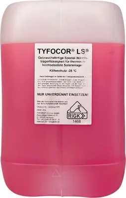 Produktbild von Tyfocor Wärmeträgerflüssigkeit Typ LS 20 L Vakuumkollektoren Frostschutz bis -28 °C