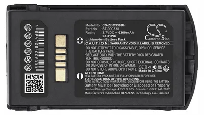 Immagine prodotto di Batteria di ricambio modello BT-000337 BT-000338 compatibile con i dispositivi Zebra MC33, MC330, MC3300 e CS-ZBC330BH