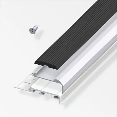 Produktbild von alfer Komplett-Set 1 m, 8 mm Aluminium eloxiert silber, schwarz