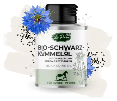 Produktbild von LaPura -Schwarzkümmelöl für Hunde und Pferde 100 ml