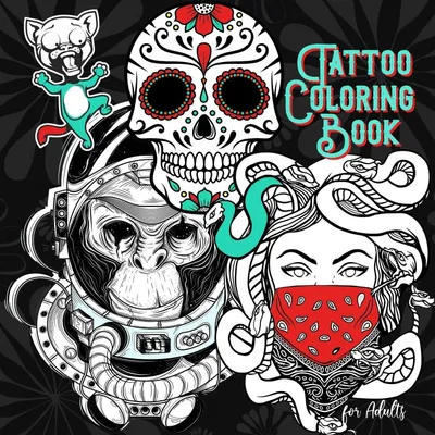 Produktbild von Tattoo-Malbuch für Erwachsene