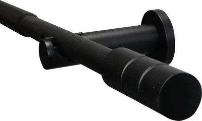 Produktbild von Famanu Vorhangstange - Ausziehbar, Matt-Schwarz, 120-210 cm