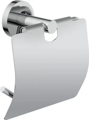 Produktbild von LONDON WC-Papierhalter, Chrom, mit Deckel