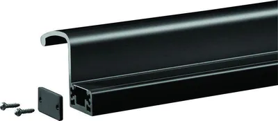 Produktbild von Innenziehprofil Griff 2500 mm GROOM für GRS300 - Schwarz 9005 - GRS398005