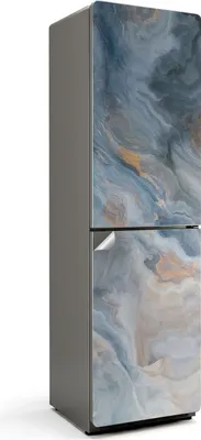 Produktbild von Abstraktes organisches Muster – Kühlschrank Aufkleber – Klebefolie Kühlschrank – Kühlschrank Dekor – Kühlschrankfolie selbstklebend – Küchen Dekoration – 60x205 cm