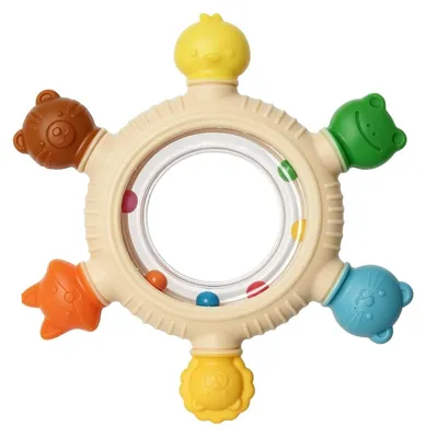 Productafbeelding van Bijtspeelgoed voor Pasgeborenen - Silicone met 6 Verschillende Texturen