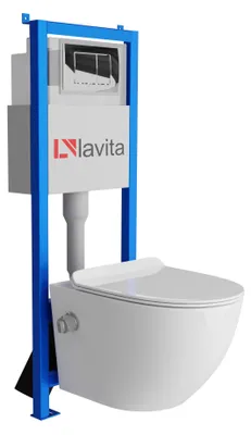 Produktbild von LAVITA WC-Set SALTO LAV 101 LAV 200.1.2 spülrandlos Chrom