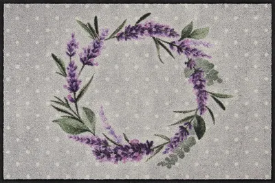 Produktbild von Salonloewe LAVENDER WREATH Fußmatte Wohnmatte 50 x 75 cm