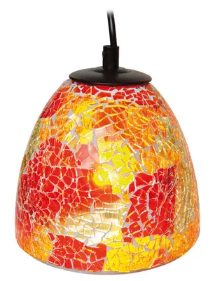 Image de Näve Leuchten Suspension MOSAIK avec E14 Suspension MOSAIK avec E14 - Suspension mosaïque **, lampe à suspendre en verre multicolore, douille E14