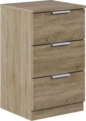 Obrázok produktu pre Nočný stolík Vicco Fino Sonoma 37.6 x 61.8 cm s 3 zásuvkami, Model 58558
