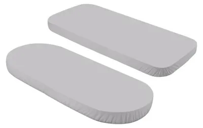Productafbeelding van Waldin babybed 7-in-1, katoenen spreihoes met verlenging, rechthoekig of ovaal - Grijs