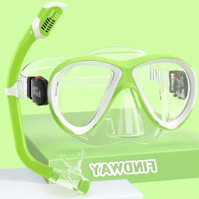 Immagine prodotto di Maschera da snorkeling per bambini 4-14 anni, comoda e impermeabile