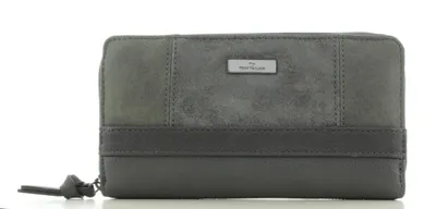 Produktbild von Tom Tailor Damen Geldbörse Juna Portemonnaie 12 Kartenfächer 20x10cm grau