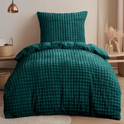 Obrázok produktu pre Omgoods – Zimná obliečka na prikrývku 135 x 200 cm s 1 obliečkou na vankúš