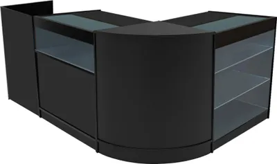 Image de Ensemble de comptoirs LED Polaris CM60 + B900 + K900 + TB60 – Noir
