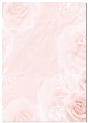 Produktbild von Motiv Briefpapier (Rot-Blumen-5012, A4, 100 Blatt). Einseitig bedrucktes Briefpapier,  beschreibbar, für alle Drucker/Kopierer geeignet