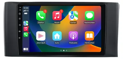 Obrázok produktu pre 9" Android Autorádio 64GB pre Smart Fortwo 451 Facelift 2010-2015 Carplay Android Auto Navigácia Bluetooth