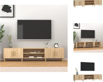 Image de vidaXL Armoire TV Chêne Sonoma 180x31,5x40 cm Bois composite - Meuble TV