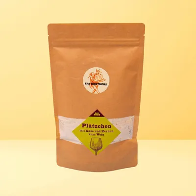 Produktbild von Vollkorncracker mit Käse und Kernen Ideal Zum Wein Backmischung