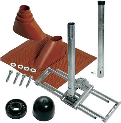 Produktbild von Dachsparren-Montageset für Antennen (100 cm) rot