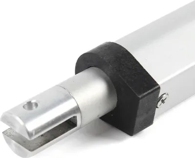 Obrázek produktu pro Elektrický lineární pohon - Stejnosměrný pohon - Zdvih 200 mm - Síla 1000-1500 N - Rychlost 5 mm/s - DC 24 V - IP54 - Celková délka 505 mm - Stříbrný