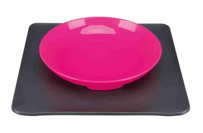 Zdjęcie produktu dla TRIXIE Yummynator 400ml 24x 24cm różowy/szary system antypoślizgowych misek dla psów