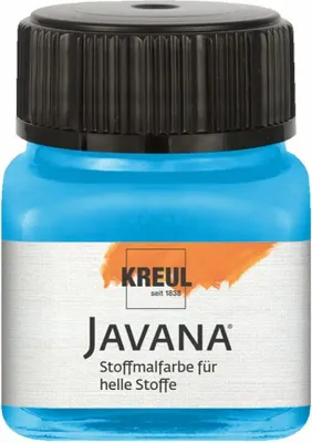 Produktbild von KREUL Javana Stoffmalfarbe für helle Stoffe Azurblau 20 ml