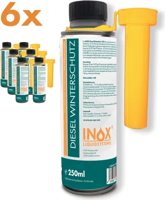 Produktbild von INOX® Diesel Winterschutz Additiv 1:200, 6x250 ml - Frostschutz Zusatz bis -33°C